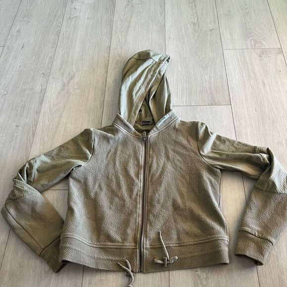 Gymshark True Texture Hooded Bomber Jacket size S - Picture 1 of 7